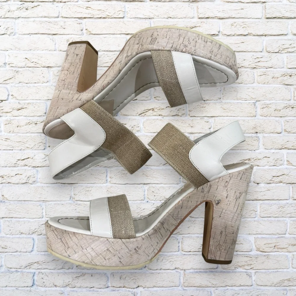 Donald J. Pliner SZ 8.5 M Nolita Platform Sandal with Cork Heel